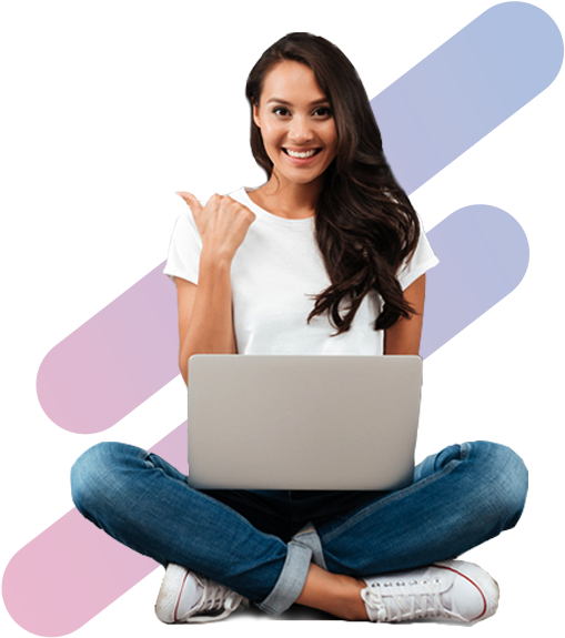 Professional with laptop